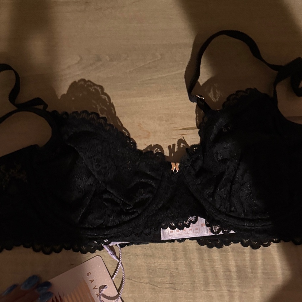 Savage X Fenty Black Lace Bra